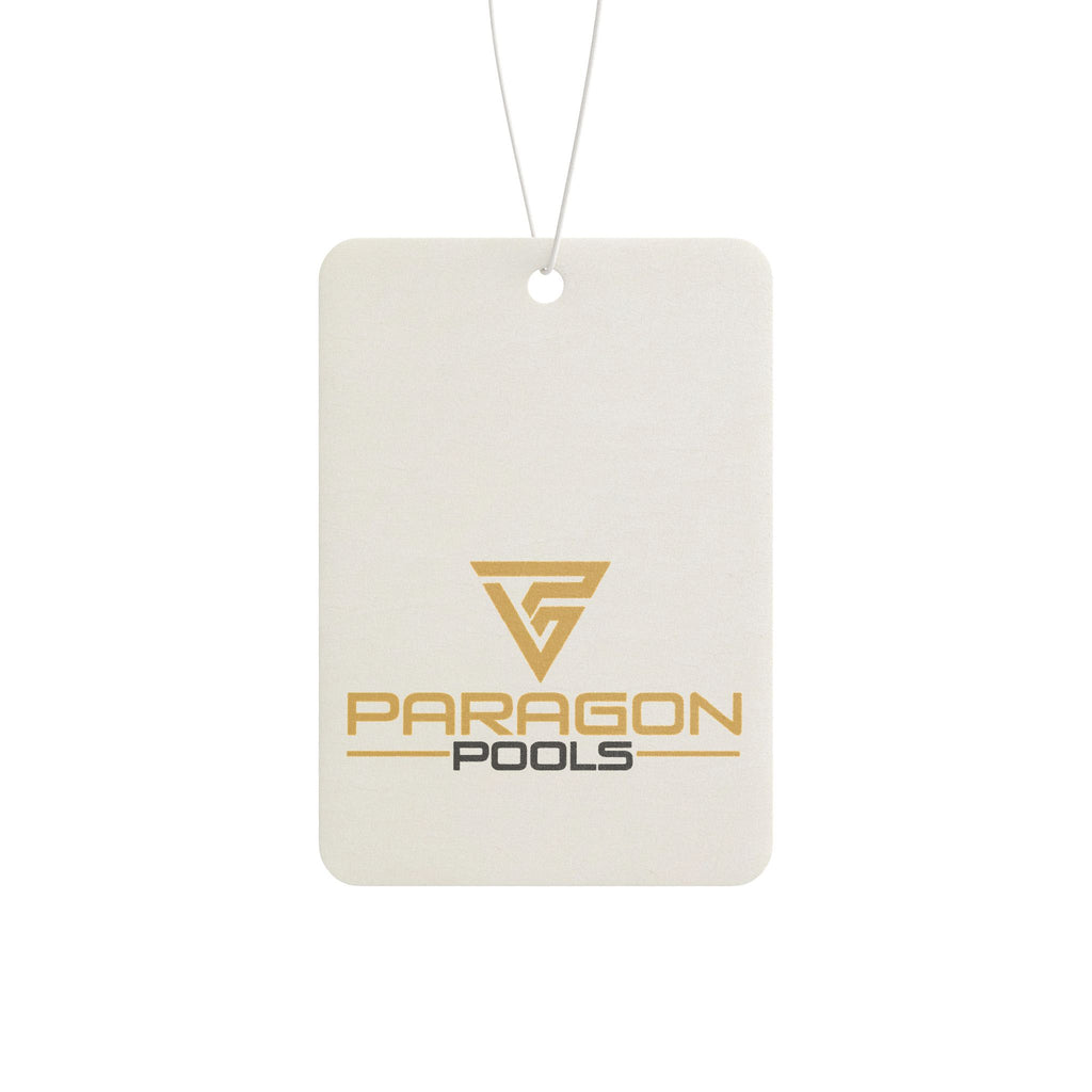 Paragon Pools Logo Car Air Freshener – Branded Scented Hanging Ornament
