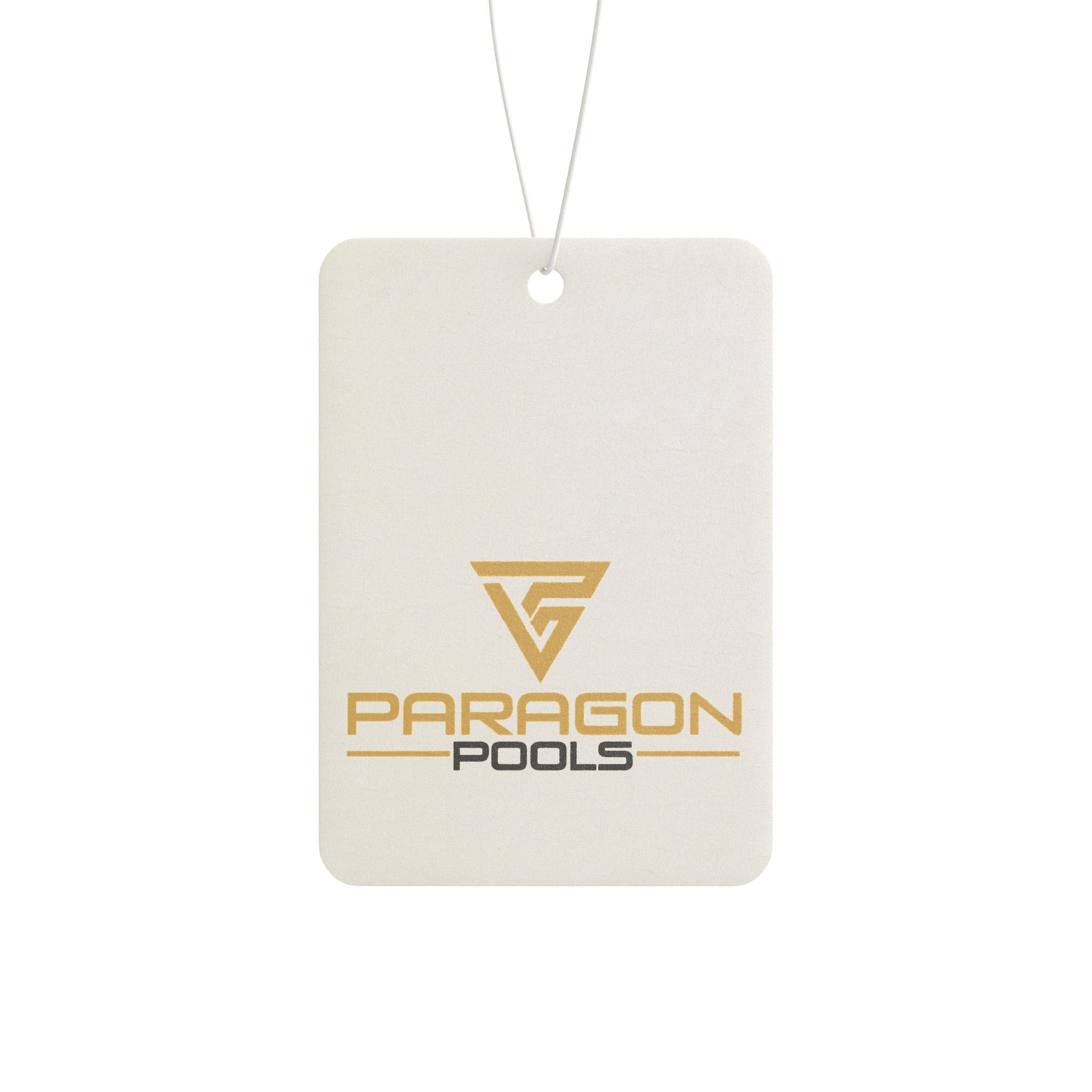 Paragon Pools Logo Car Air Freshener – Branded Scented Hanging Ornament