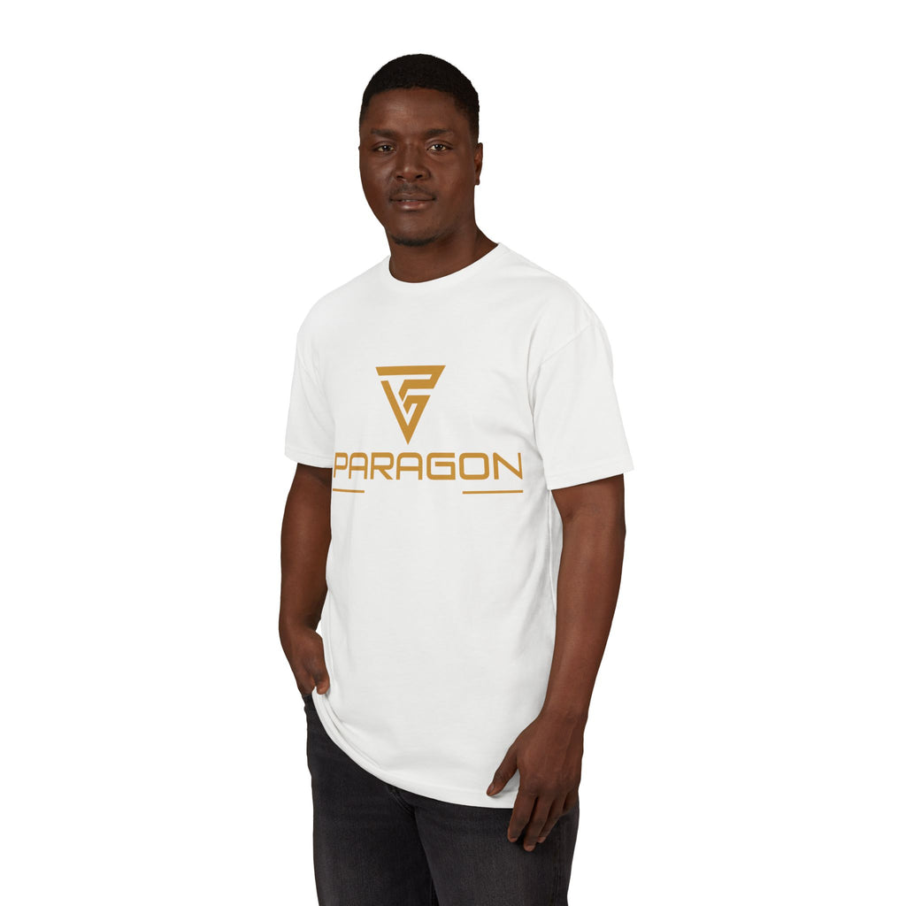 Paragon Logo T‑Shirt — Minimal Gold Graphic Tee