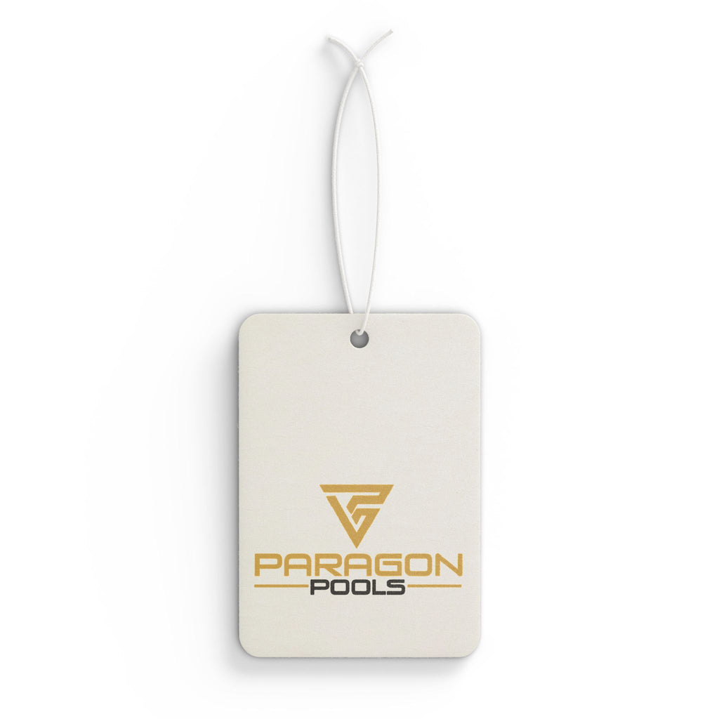 Paragon Pools Logo Car Air Freshener – Branded Scented Hanging Ornament
