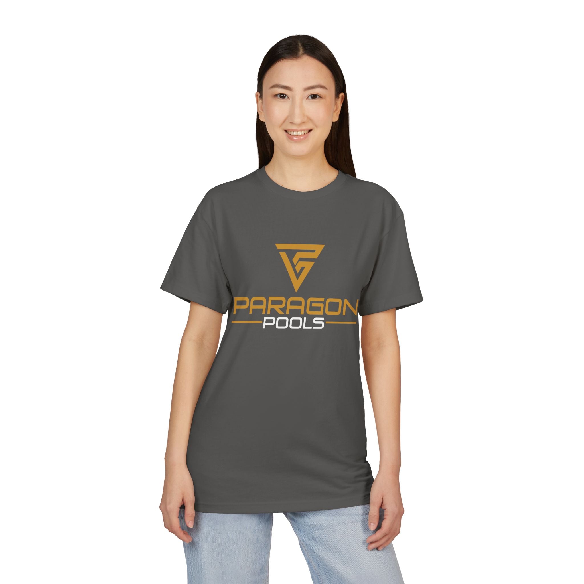 Paragon Logo T‑Shirt — Minimal Gold Graphic Tee
