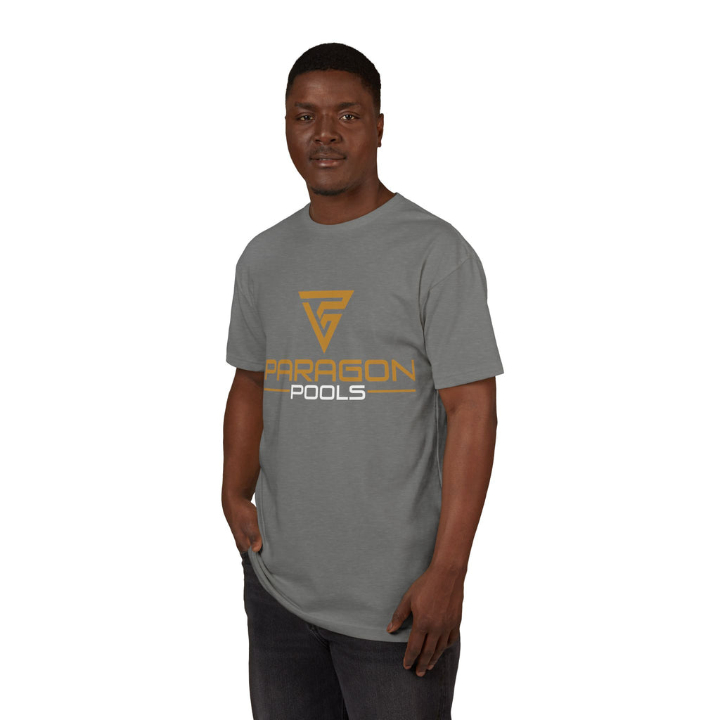 Paragon Logo T‑Shirt — Minimal Gold Graphic Tee