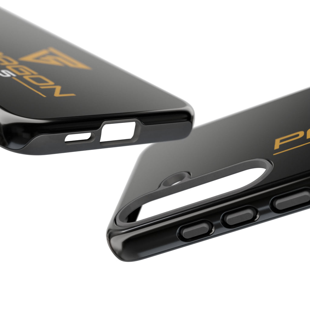 Paragon Pools Tough Phone Case — Rugged Black Protective Cover with Gold Logo