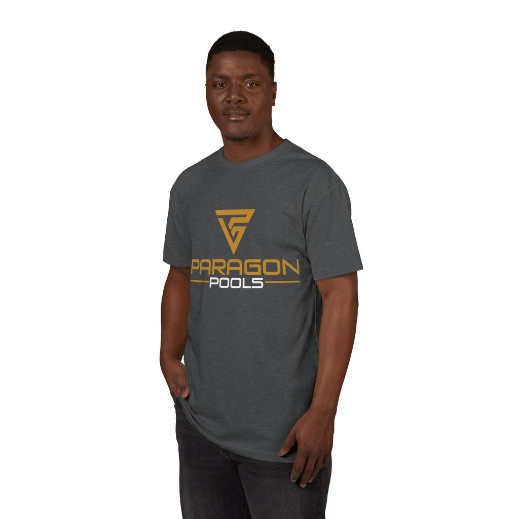 Paragon Logo T‑Shirt — Minimal Gold Graphic Tee