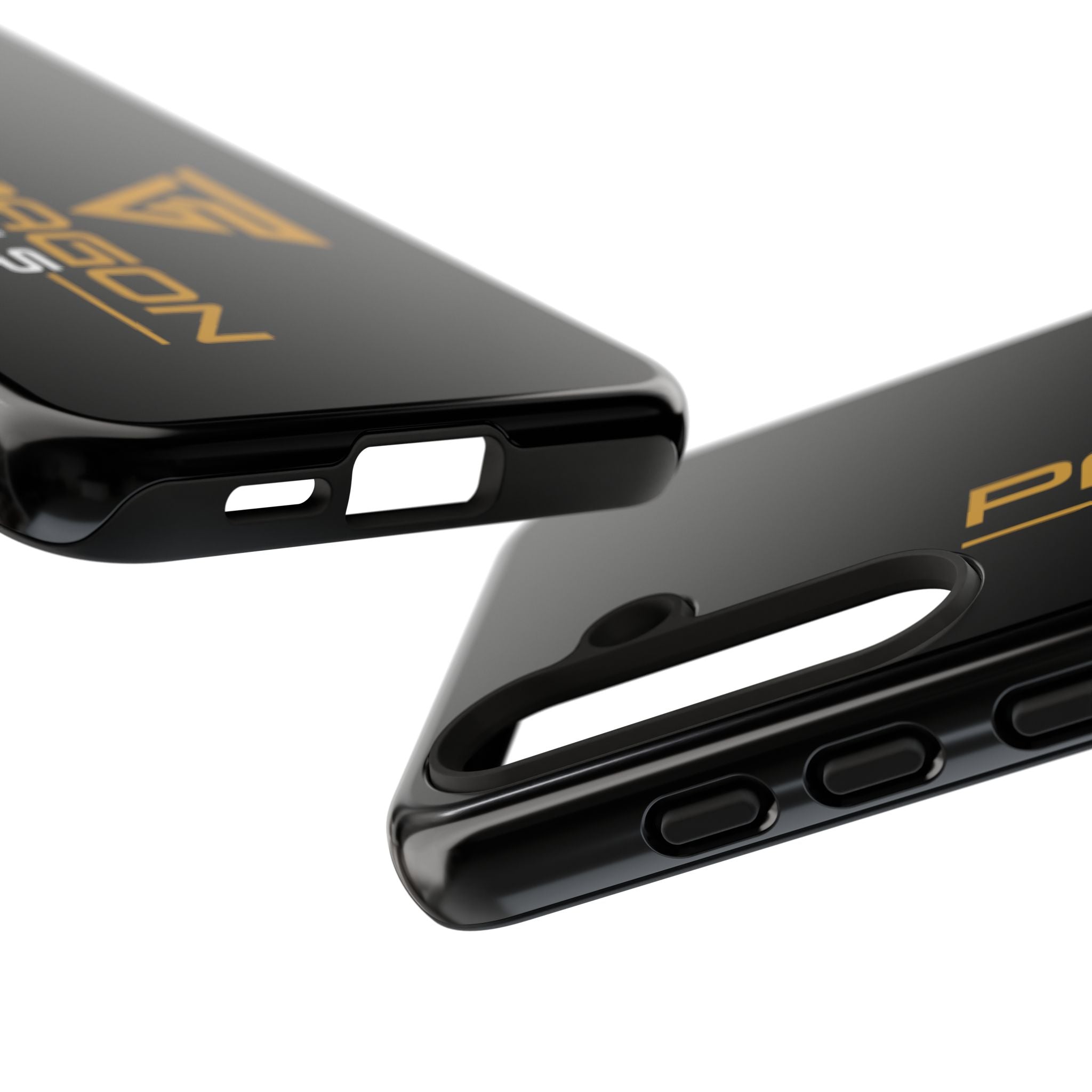 Paragon Pools Tough Phone Case — Rugged Black Protective Cover with Gold Logo