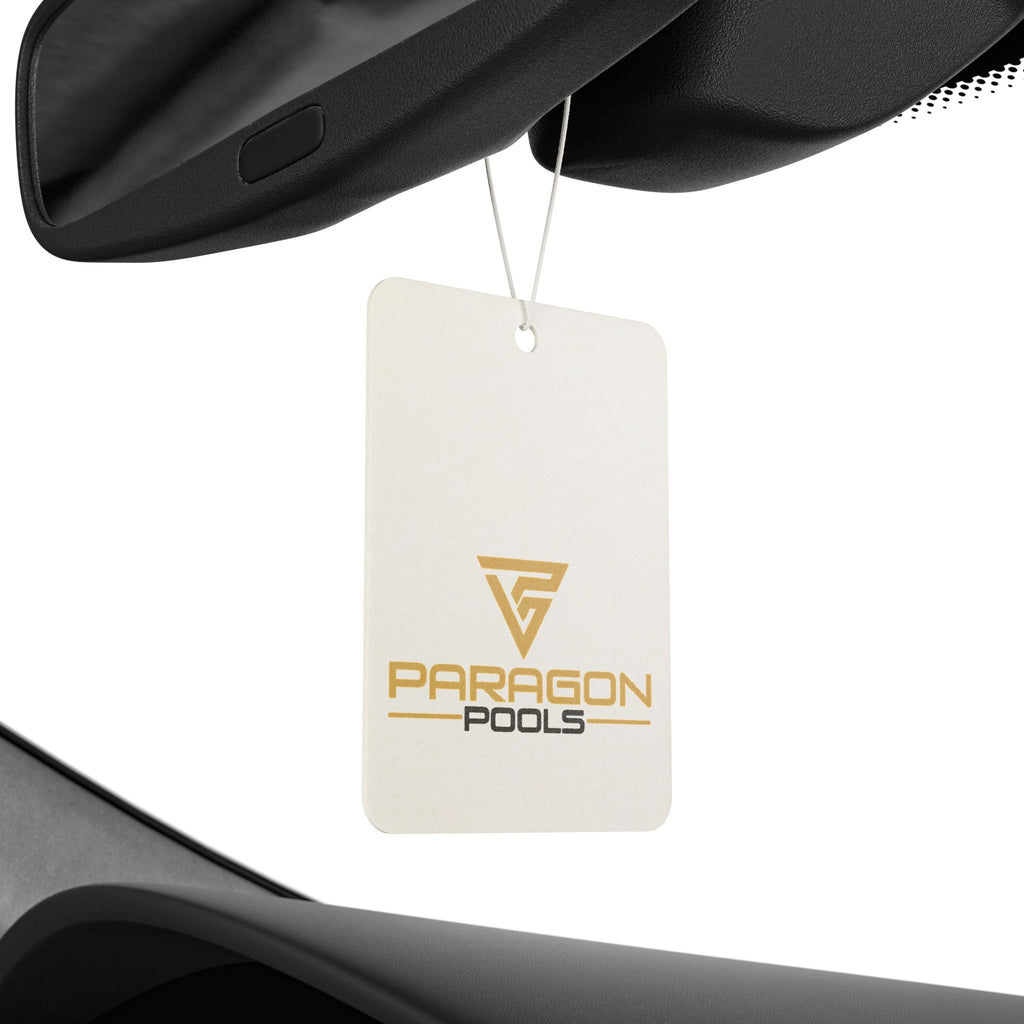Paragon Pools Logo Car Air Freshener – Branded Scented Hanging Ornament
