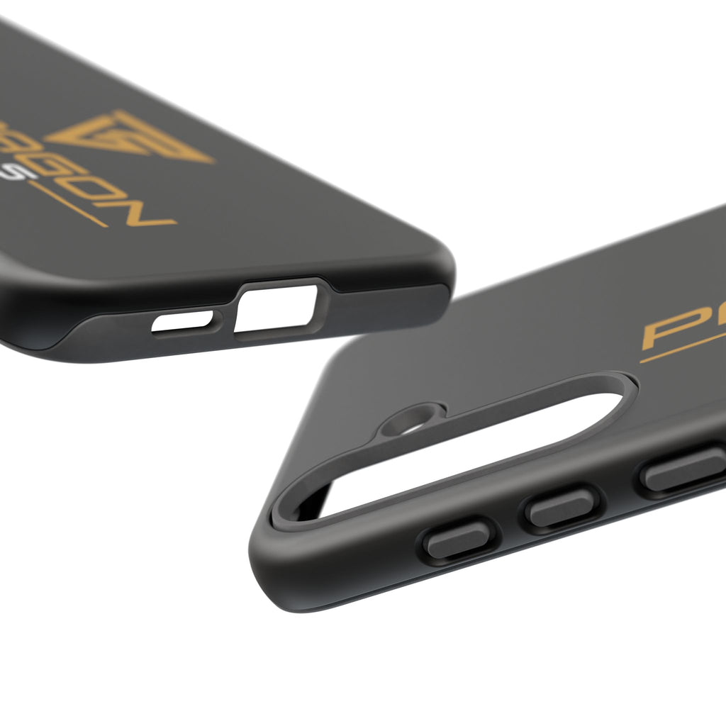 Paragon Pools Tough Phone Case — Rugged Black Protective Cover with Gold Logo