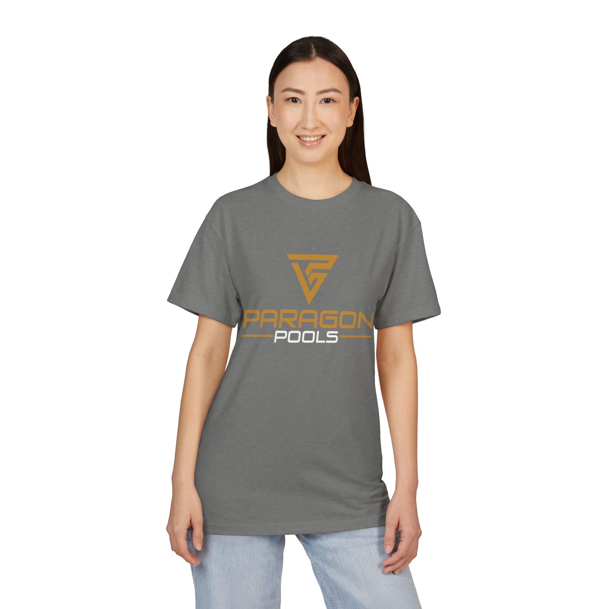 Paragon Logo T‑Shirt — Minimal Gold Graphic Tee