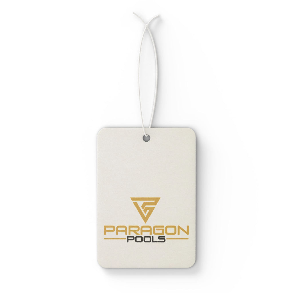 Paragon Pools Logo Car Air Freshener – Branded Scented Hanging Ornament