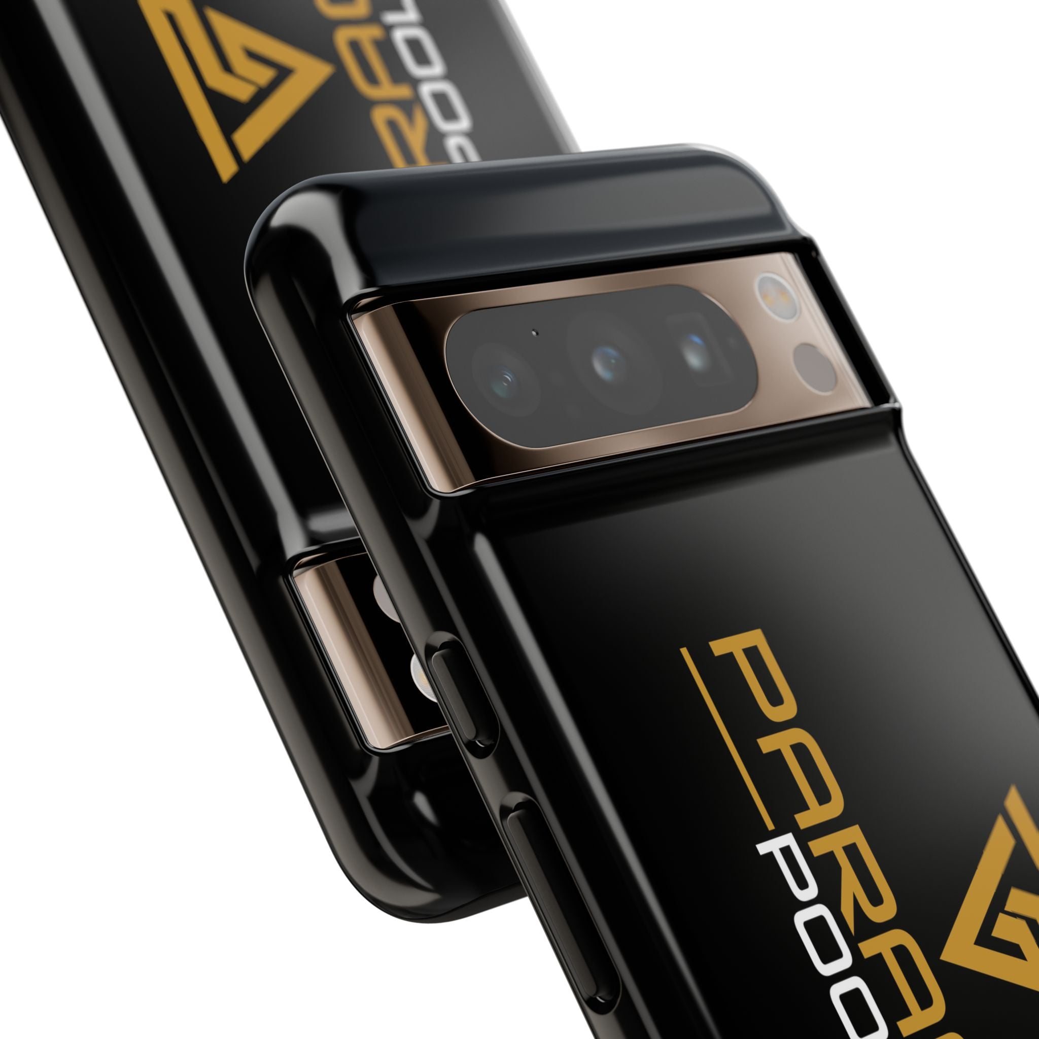 Paragon Pools Tough Phone Case — Rugged Black Protective Cover with Gold Logo