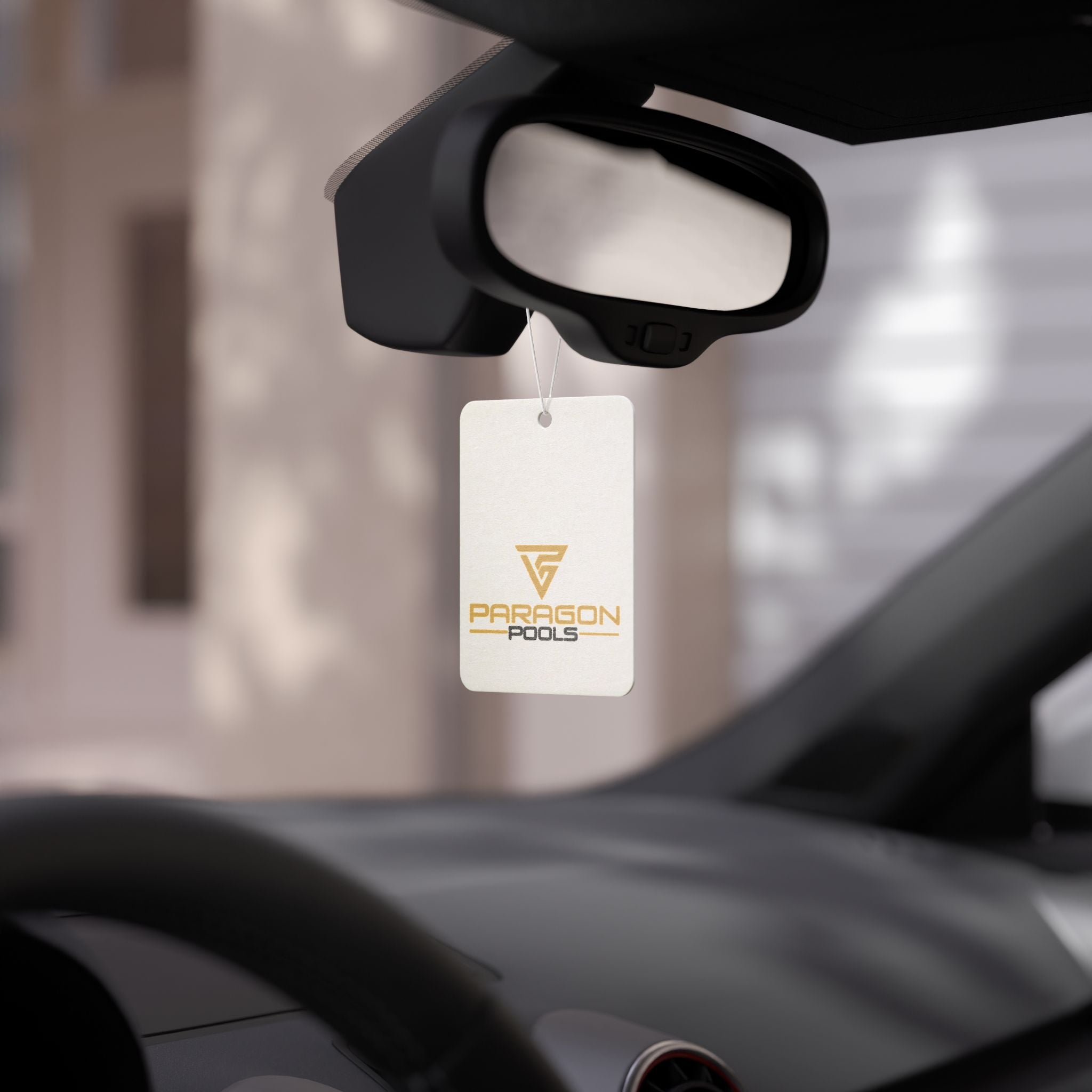 Paragon Pools Logo Car Air Freshener – Branded Scented Hanging Ornament
