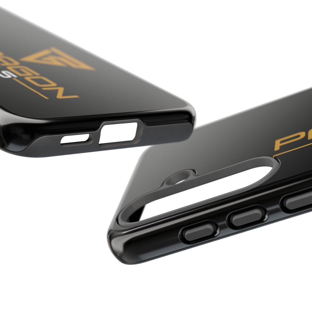 Paragon Pools Tough Phone Case — Rugged Black Protective Cover with Gold Logo