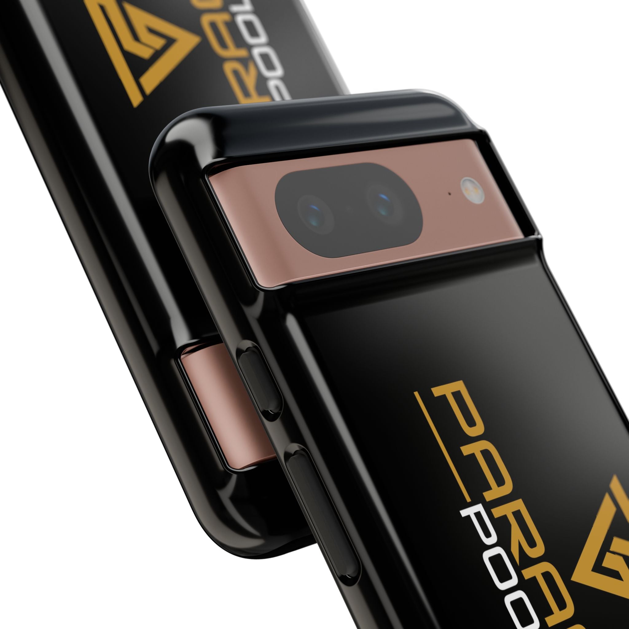 Paragon Pools Tough Phone Case — Rugged Black Protective Cover with Gold Logo