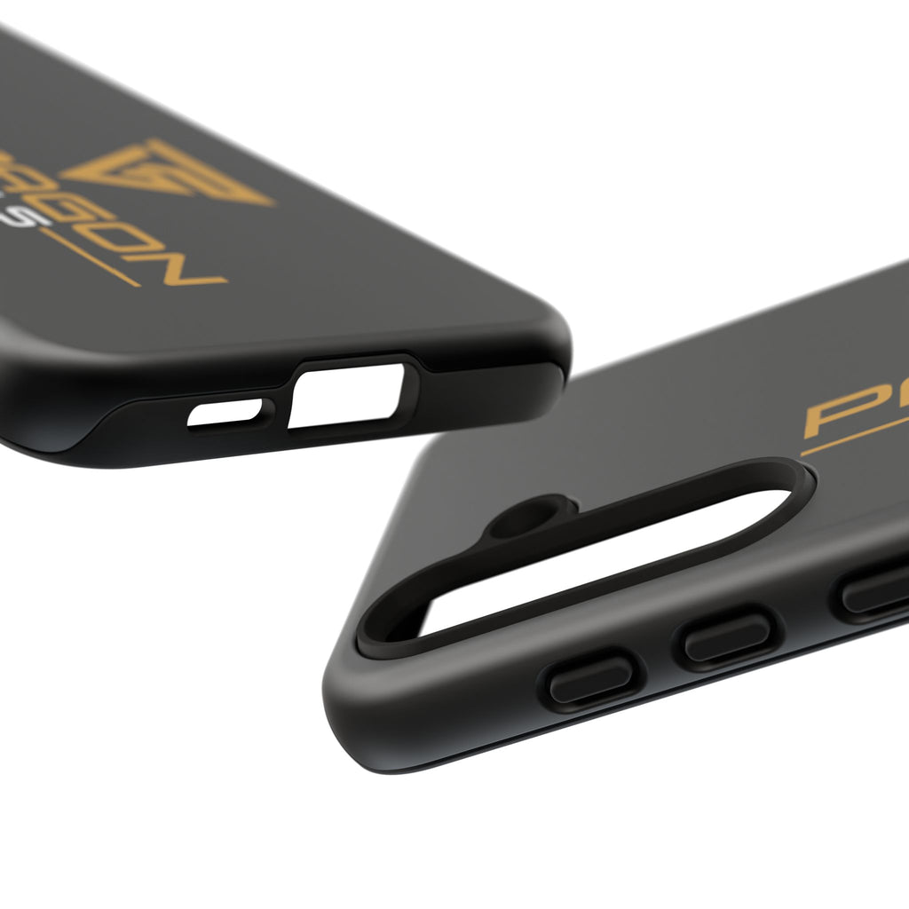 Paragon Pools Tough Phone Case — Rugged Black Protective Cover with Gold Logo